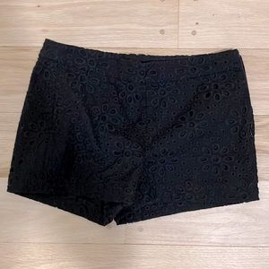 J crew. Eyelet navy blue shorts. Never worn. Like new. Size 2.